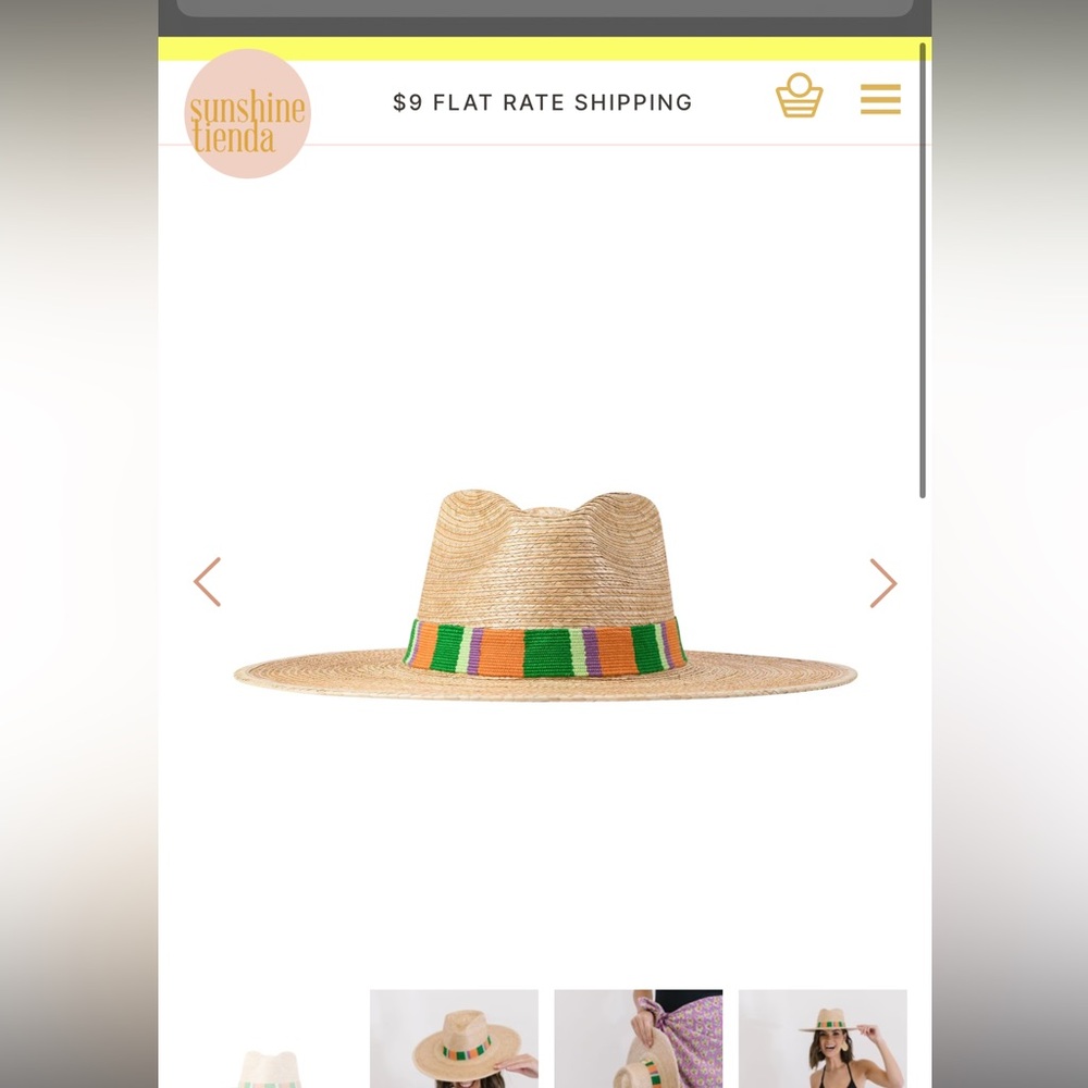 Sunshine Tienda ELVIRA PALM HAT